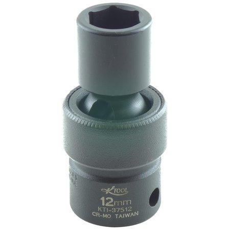 K-TOOL INTERNATIONAL 3/8" Drive Impact Socket black oxide KTI-37512